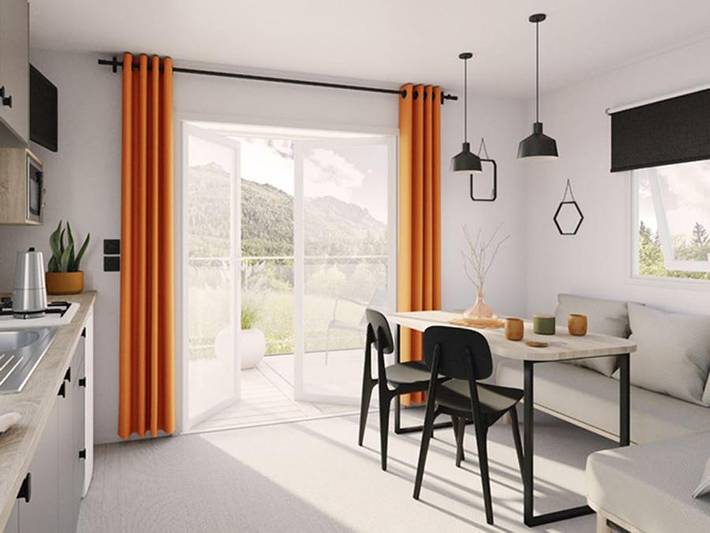 Camping La Montagne - Mobilheim 4 personen - Romarin - 28m² - 2 Schlafzimmer in Sorgues, Vaucluse
