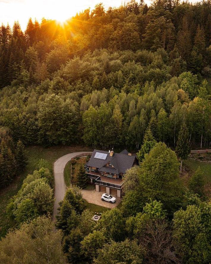 Dom wakacyjny dla 14 osób, z Balkon i Taras oraz Ogród i Sauna w Malinka