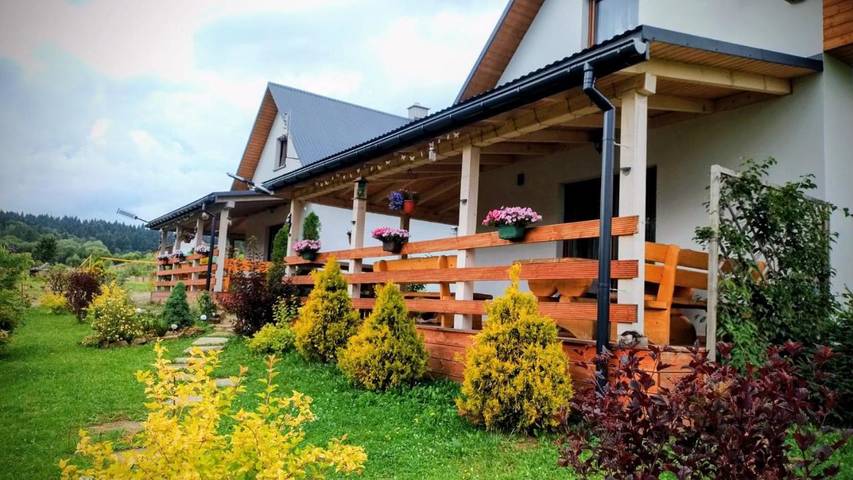 Dom dla 6 osób, z Taras i Ogród oraz Widok w Brzegi Dolne