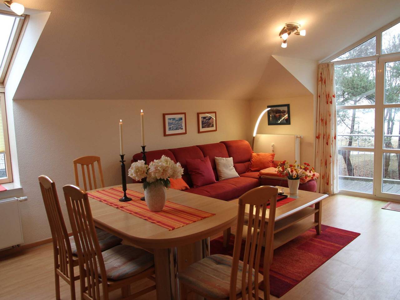 Ganze Ferienwohnung, Meeresblick Panorama Sauna Wlan Fitnessraum Dünenresidenz - zwei Zimmer Küche Bad (Du Badew Bidet) Wlan Sauna Fitnessr. Balkon in Breege, Rügen