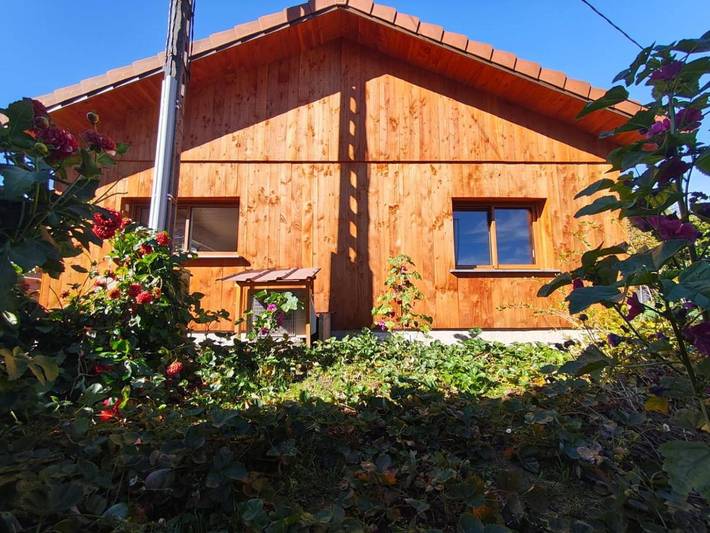 Chalet pour 2 personnes, avec jardin ainsi que vue et terrasse