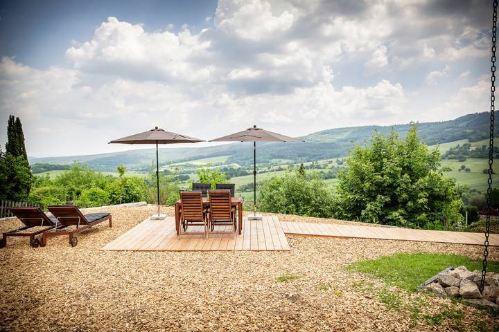 Ferienhaus für 4 Personen, mit Garten und Terrasse sowie Sauna, mit Haustier in Bischofsheim an der Rhön