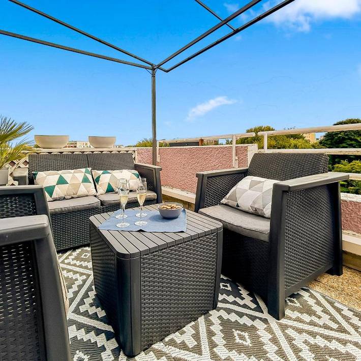 Appartement de vacances pour 4 personnes, avec vue et terrasse, animaux acceptés