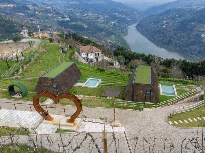 Bungalow für 2 Personen, mit Pool und Sauna sowie Garten und Ausblick in Portugal - 2