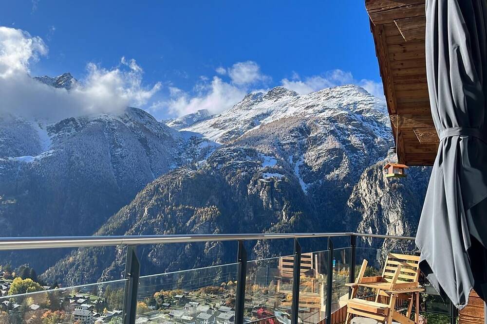 Luxus-Lodge|Panorama-Blick|Kamin|Sauna|Garten|Ruhe in Grächen, Walliser Alpen
