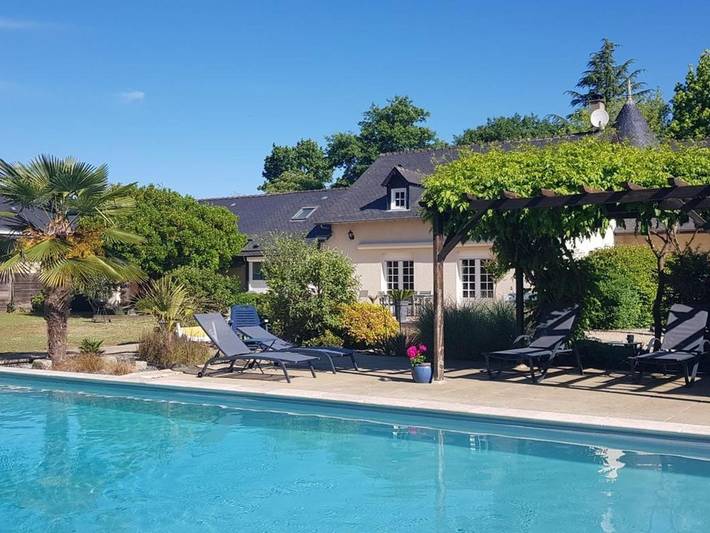Maison de vacances pour 15 personnes, avec terrasse et piscine