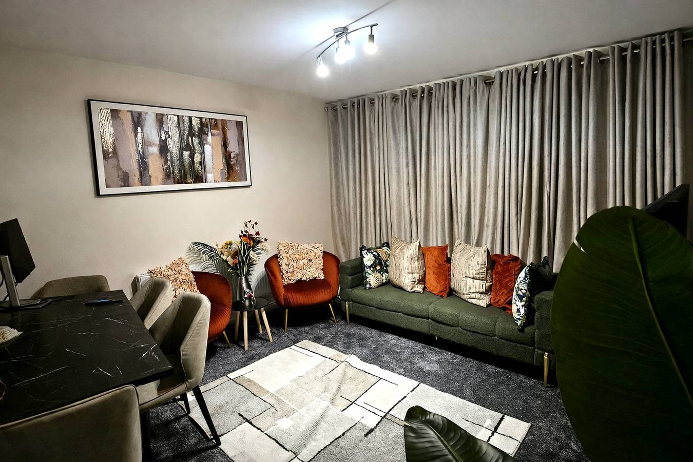 Habitación con cama doble The Urban Luxury Solace in Nottingham, Midlands del Este