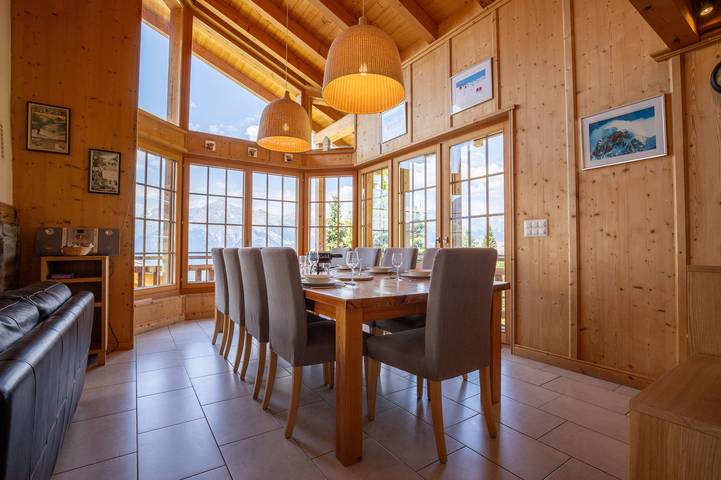 Location de vacances pour 10 personnes, avec jardin et balcon à Veysonnaz - 2