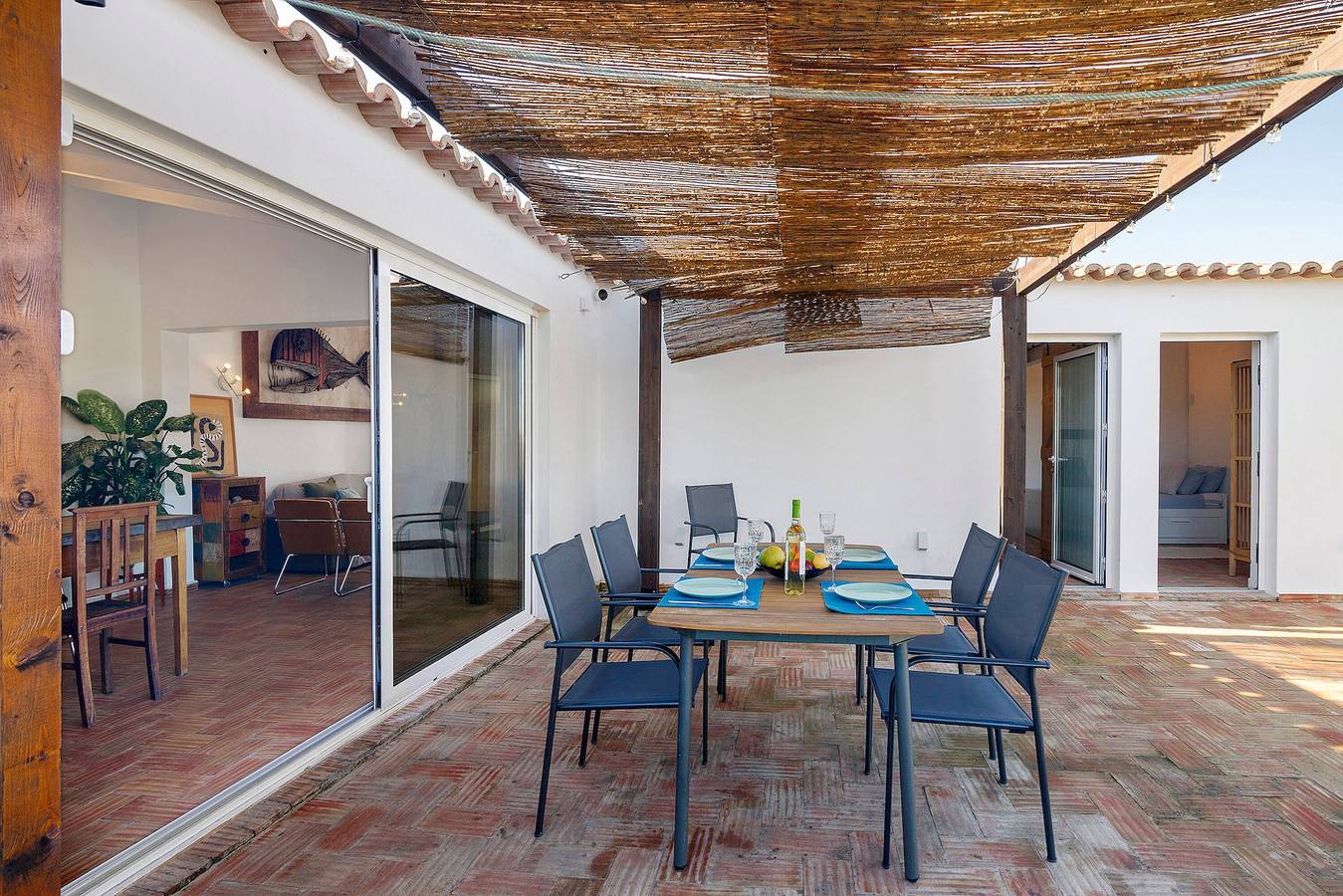 Casa Papaya: Casa de campo con vistas al mar, Wi-Fi y aire acondicionado in Vila Nova de Cacela, Ria Formosa