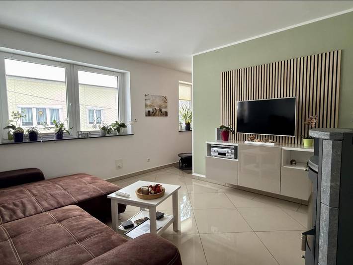 Ferienhaus für 8 Personen, mit Terrasse und Garten sowie Sauna und Ausblick
