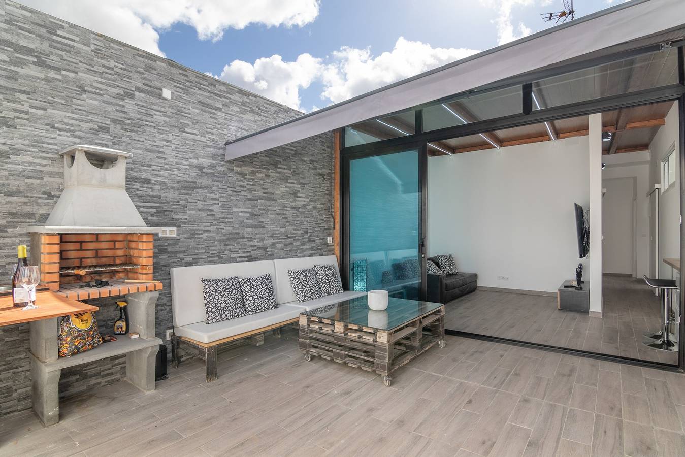 Ferienhaus 'La Lajita' mit Meerblick, privater Terrasse und Wlan in Salto del Negro, Las Palmas