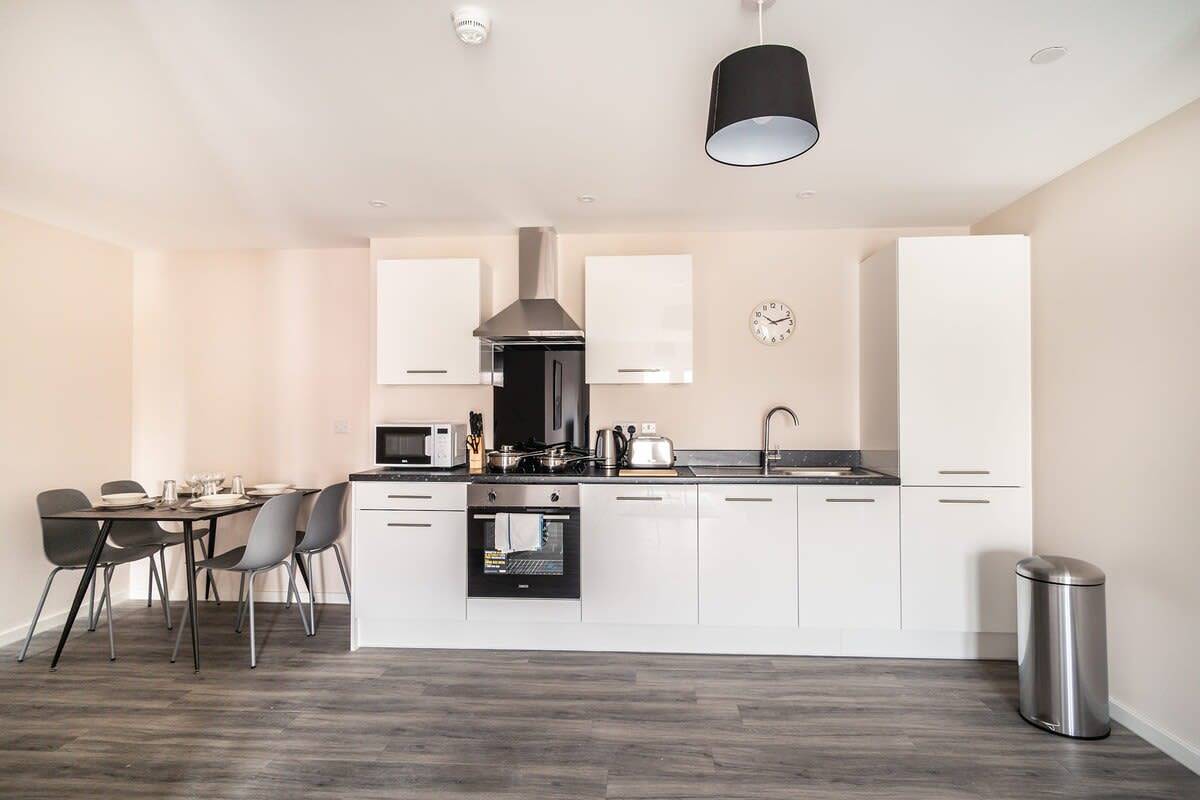 Appartement entier, Appartement de vacances pour 4 personnes avec balcon/terrasse in Manchester, Grand Manchester