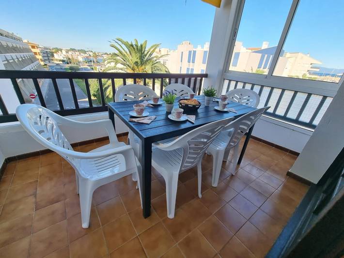 Appartement voor 6 personen, met zwembad en balkon/terras in L'Escala