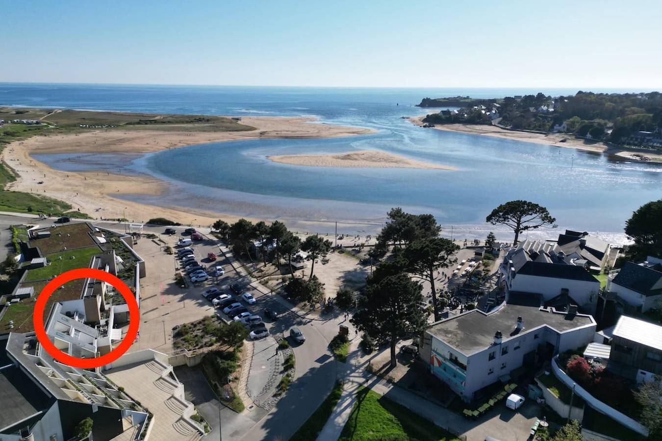 Apartamento entero, T2 contemporain - Balcon - Vue mer panoramique in Guidel, Côte des Mégalithes