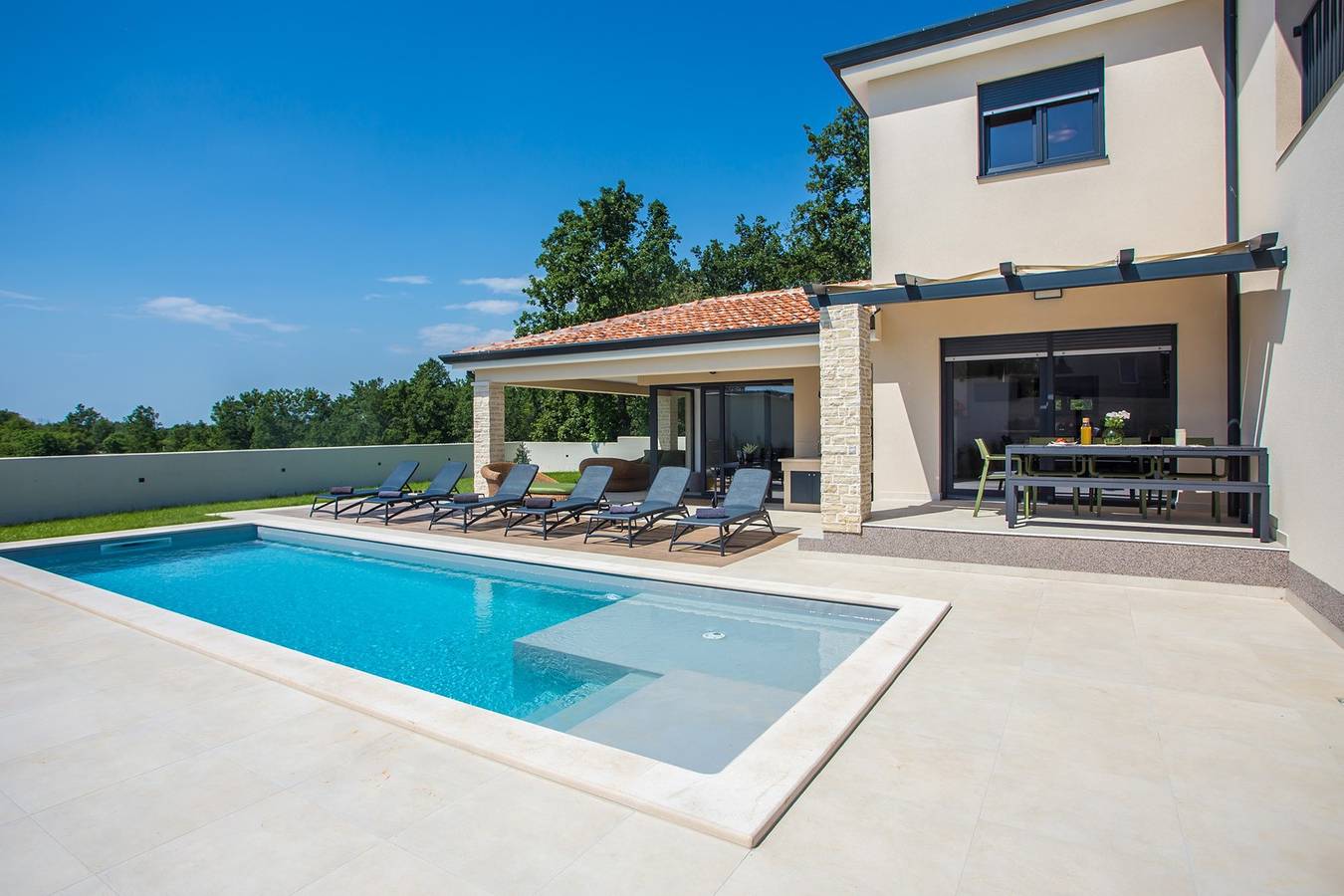 Villa Mia mit Pool in Kosinozici, Porec und Umgebung
