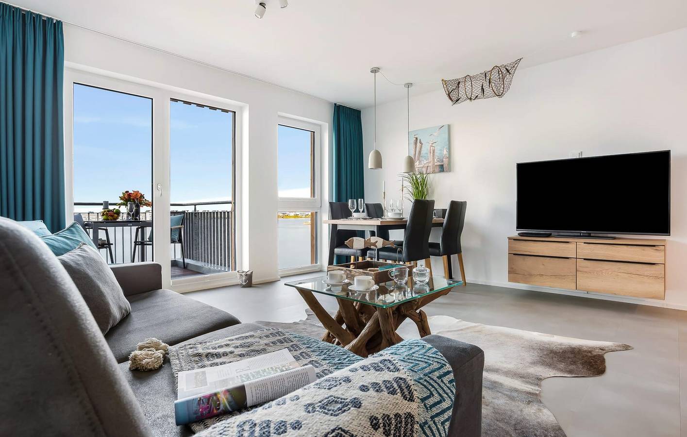 Ganze Ferienwohnung, Apartment mit Meerblick, Terrasse und Parkplatz, 1 km zum Strand in Olpenitz, Kappeln