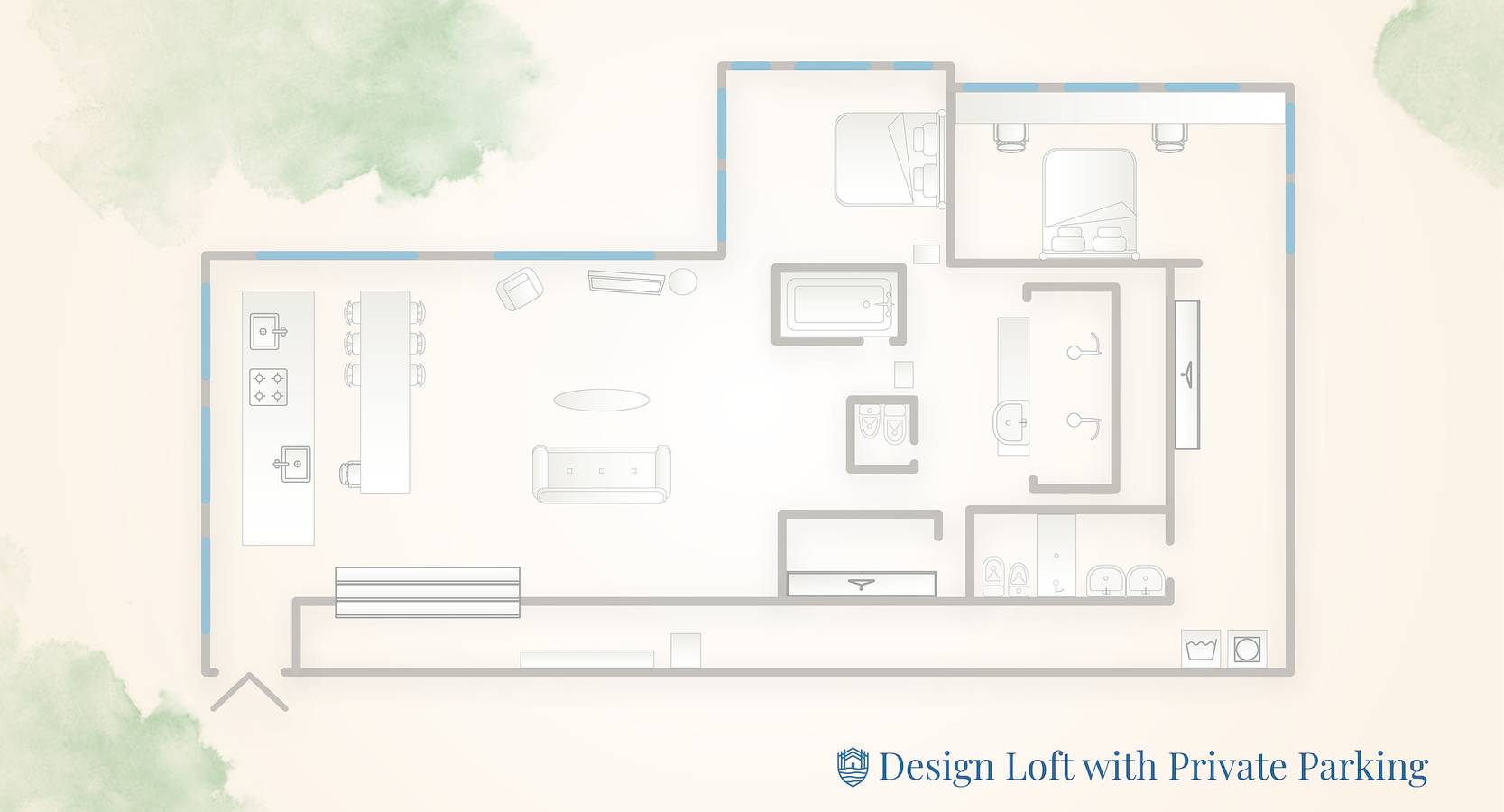 Appartamento intero, Design Loft with Private Parking in Como, Lago di Como