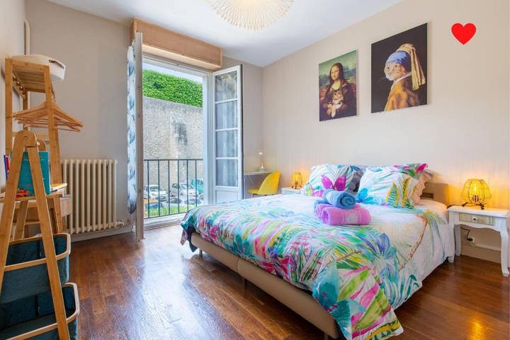 Gîte pour 5 personnes, avec Balcon et Vue dans Château de Blois