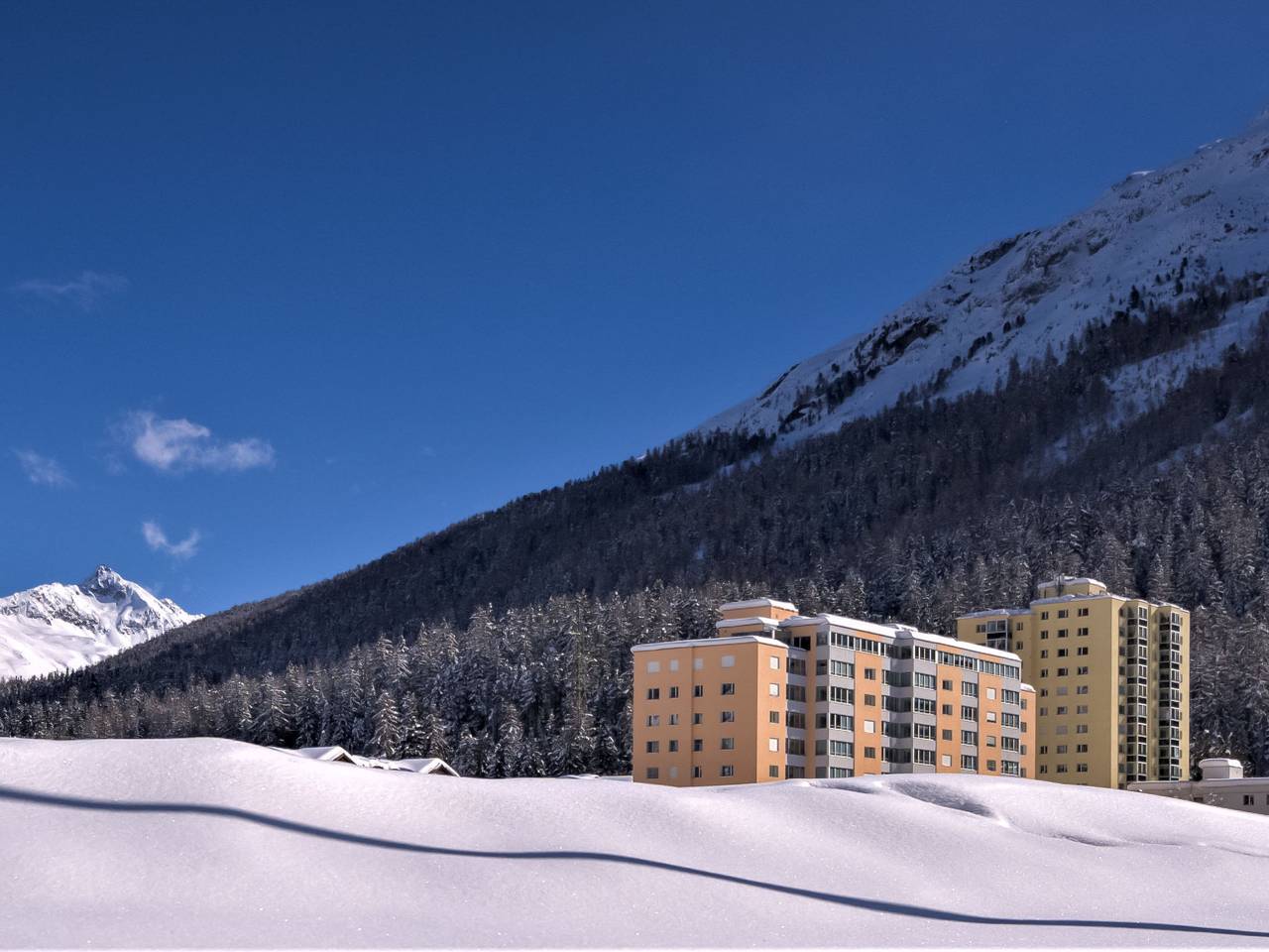 Ganze Wohnung, Chesa Ova Cotschna 303 in St. Moritz, Bernina-Alpen