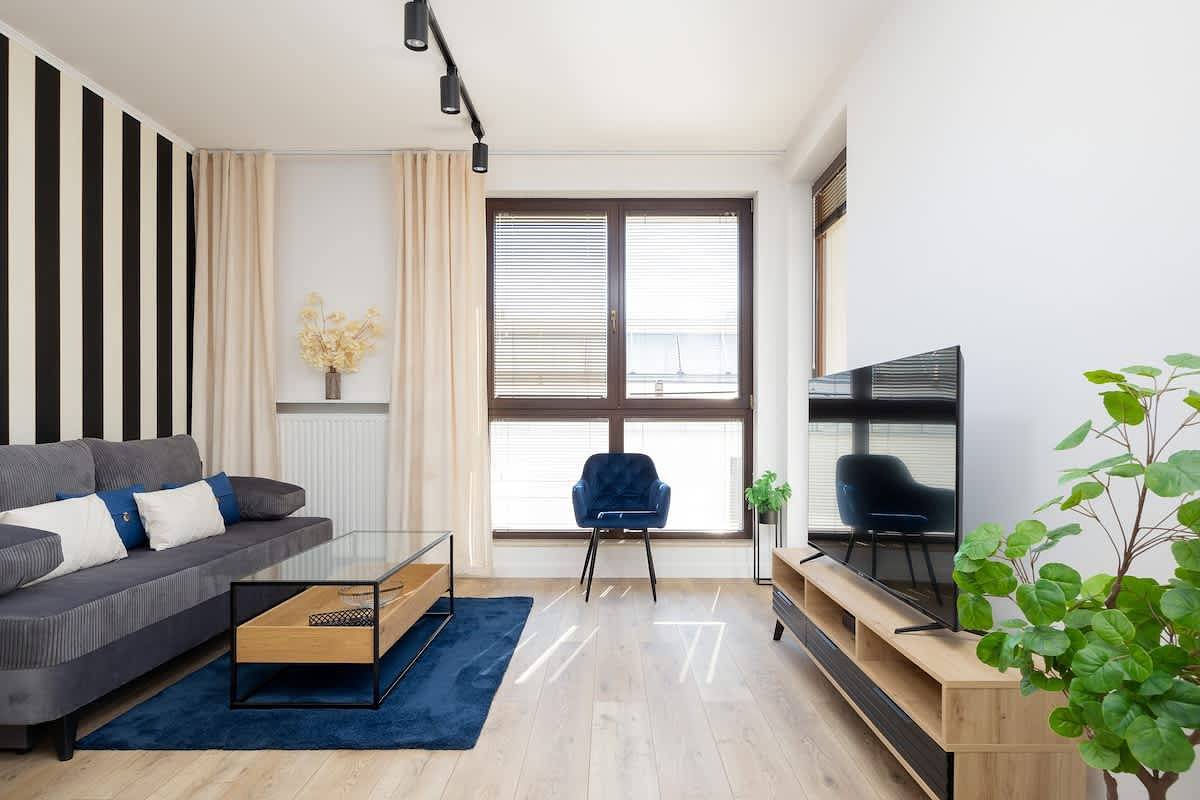 Cały apartament, Stylish Apartment in Mokotow | Balcony | Private Parking in Mokotów, Warszawa