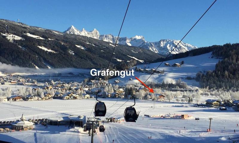 BnB für 4 Personen, mit Balkon und Terrasse sowie Garten und Ausblick in Radstadt