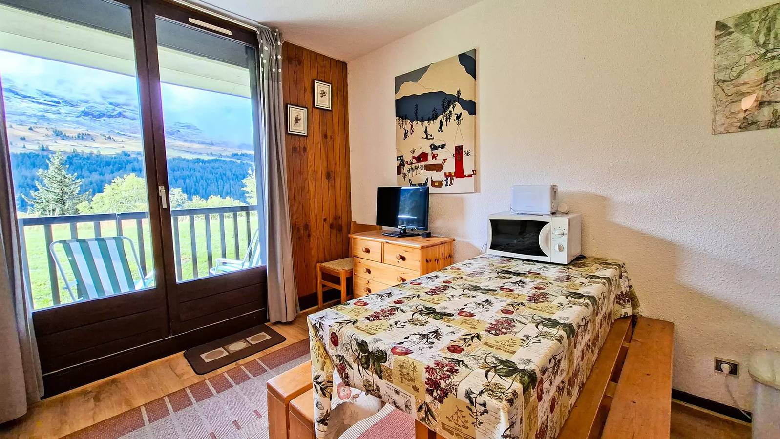 Studio entier, Studio confortable avec balcon · Centre station in Flaine, Arâches-la-Frasse