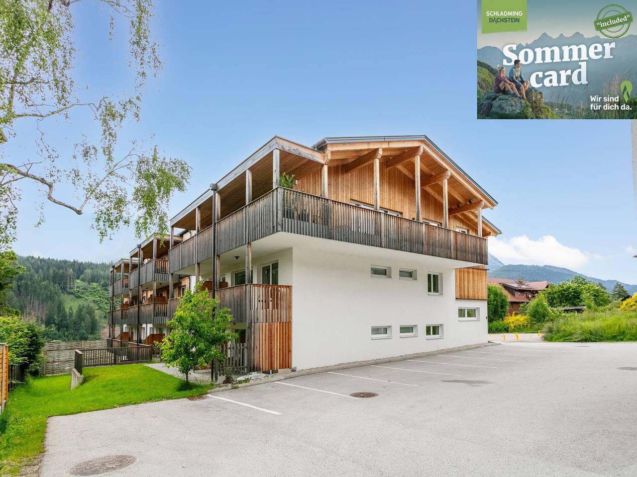 Ganze Wohnung, Wohnung mit Sauna und großer Terrasse in Haus, Schladming-Dachstein