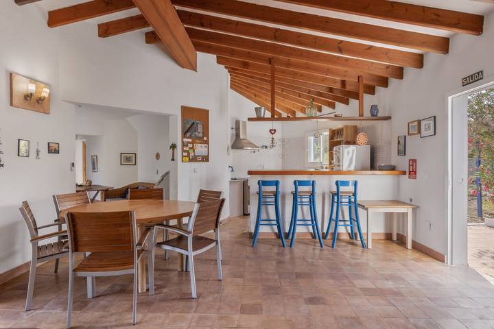 Casa del Sol: vistas al mar, terraza privada y Wi-Fi in Formentera, Costa de Formentera