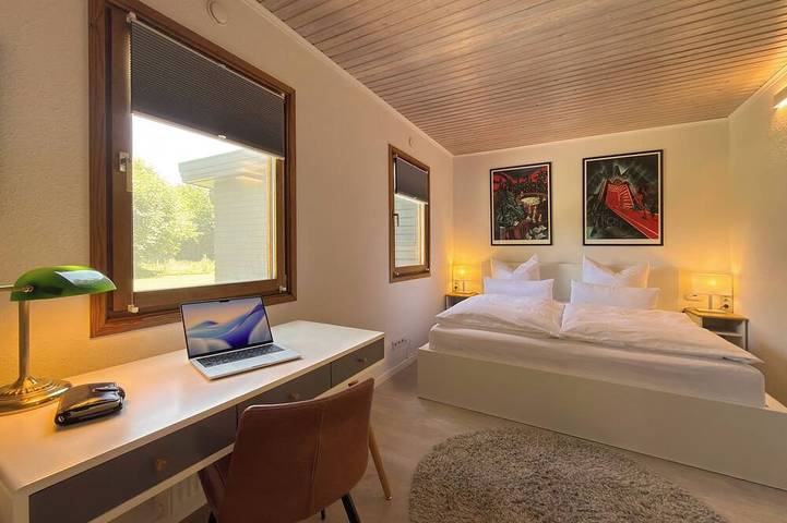 Swedish house with wood stove & outdoor fireplace on 1400m2 in Tensbüttel-Röst, Albersdorf und Umgebung