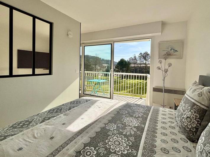Appartement de vacances pour 3 personnes, avec jardin et vue