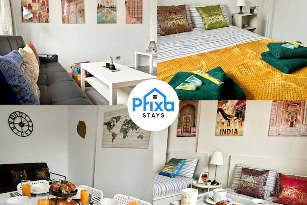 Unique Indian Inspired Townhouse Sleeps 11 In Northampton in Northampton, Northamptonshire