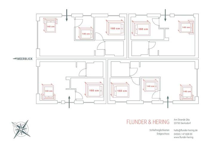Ferienhaus für 22 Personen, mit Balkon und Meerblick, kinderfreundlich in Sierksdorf - 2