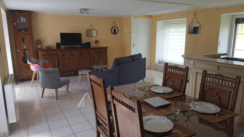 Holiday Home 'Ty Prawine' with Terrace, Garden and Wi-Fi in Quistinic, Lorient region
