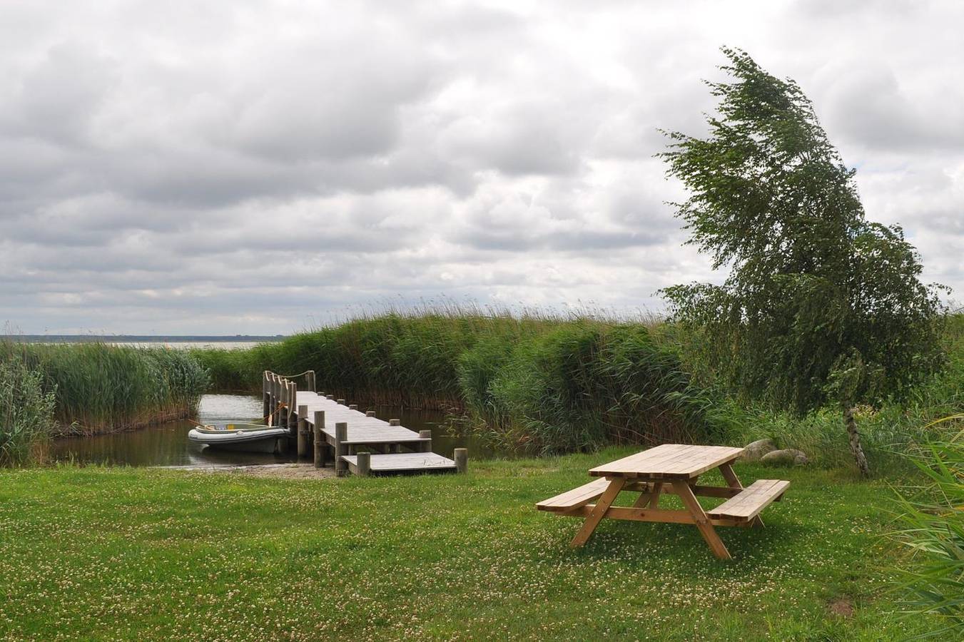 Ganze Wohnung, Fewo Boddenland 3 ,Dachwohnung ,Wassergrundstück und direktem Blick auf Bodden in Born a. Darß, Born am Darß
