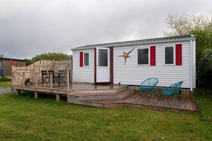 Mobil home pour 4 personnes, avec jardin, animaux acceptés