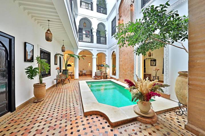 Riad pour 2 personnes, avec piscine et terrasse à Marrakech