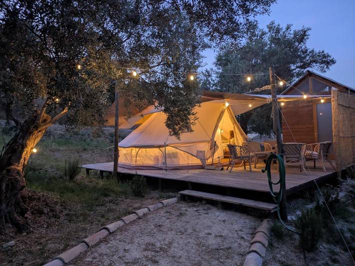 Tent for 4 people, with view and garden - 1