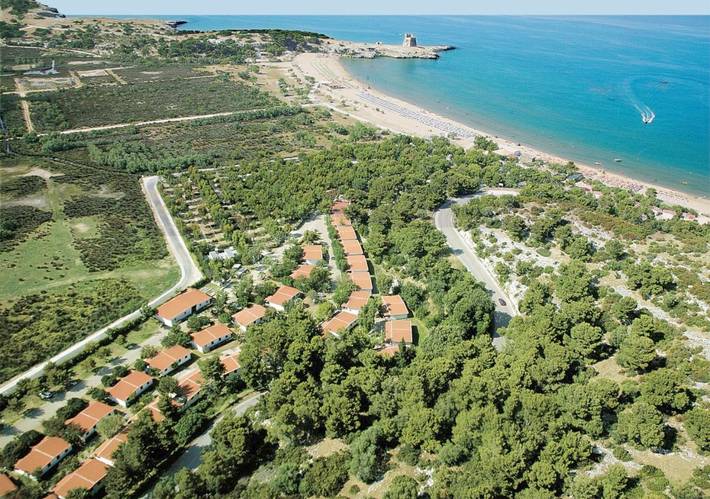 Bungalow per 4 persone, con giardino e panorama in Gargano