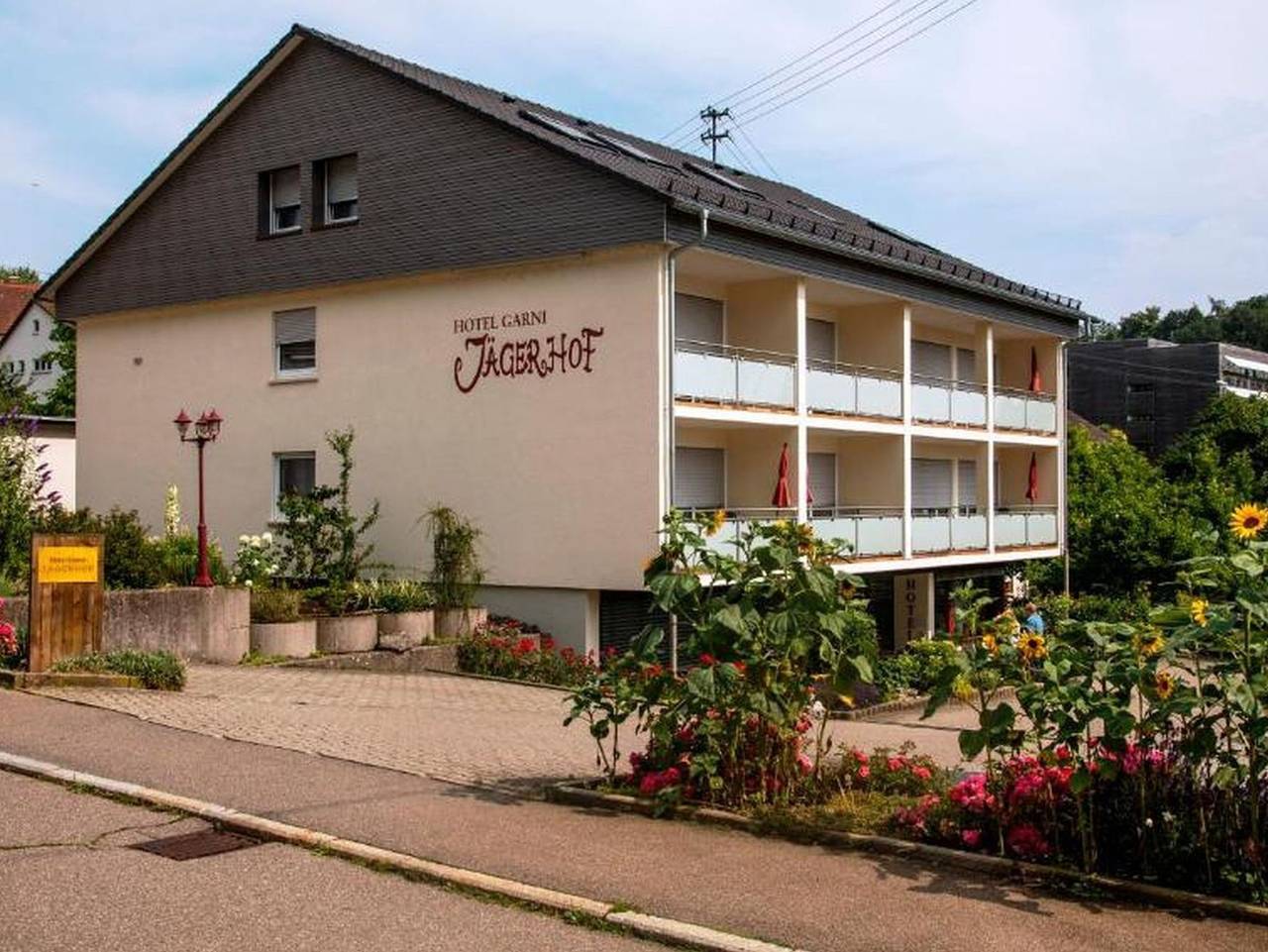 Hotel Garni Jägerhof - Einzelzimmer mit Bad oder Dusche und Wc in Sigmaringen, Region Bodensee-Oberschwaben