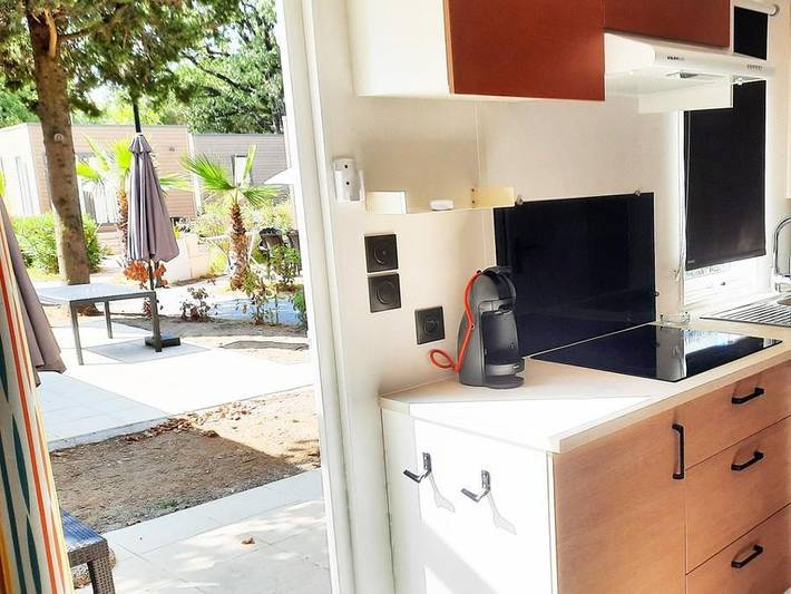 Camping Tikayan Domaine du Golfe de Saint Tropez - Mobilheim 6 personen - Colorado Komfort. in Grimaud, Mittelmeerküste (Frankreich)