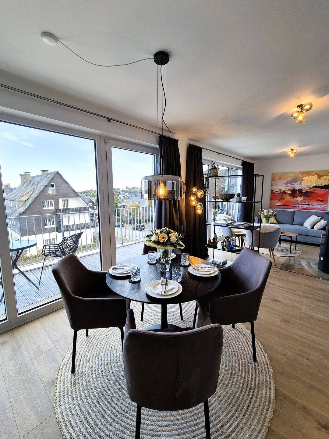 Geheel appartement, Vakantieappartement voor 3 personen met balkon in Winterberg, Hochsauerlandkreis