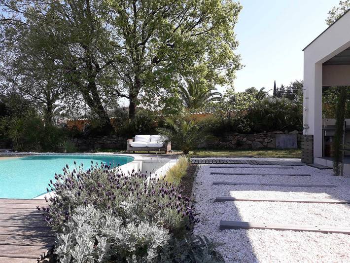 Gîte pour 2 personnes, avec piscine ainsi que terrasse et jardin à Villelongue-dels-Monts - 4