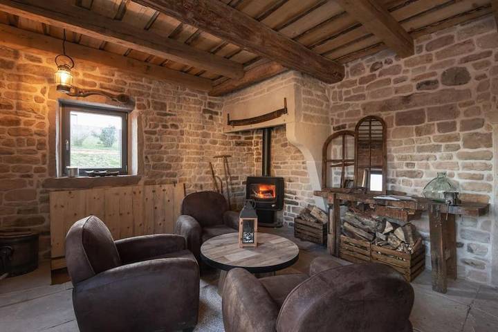 Location de vacances pour 8 personnes, avec piscine et jacuzzi ainsi que sauna et jardin à Hadol - 3