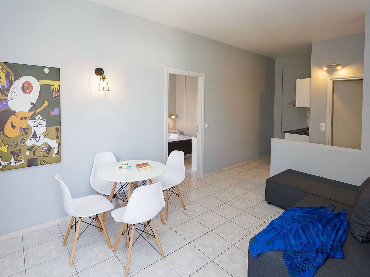 Geheel appartement, In Kato Gouves mit Blick auf den Sonnenuntergang in Gouves, Iraklio-Heraklion en omgeving