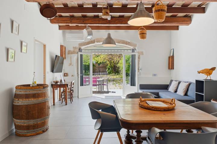 Ferienwohnung für 6 Personen, mit Garten, kinderfreundlich