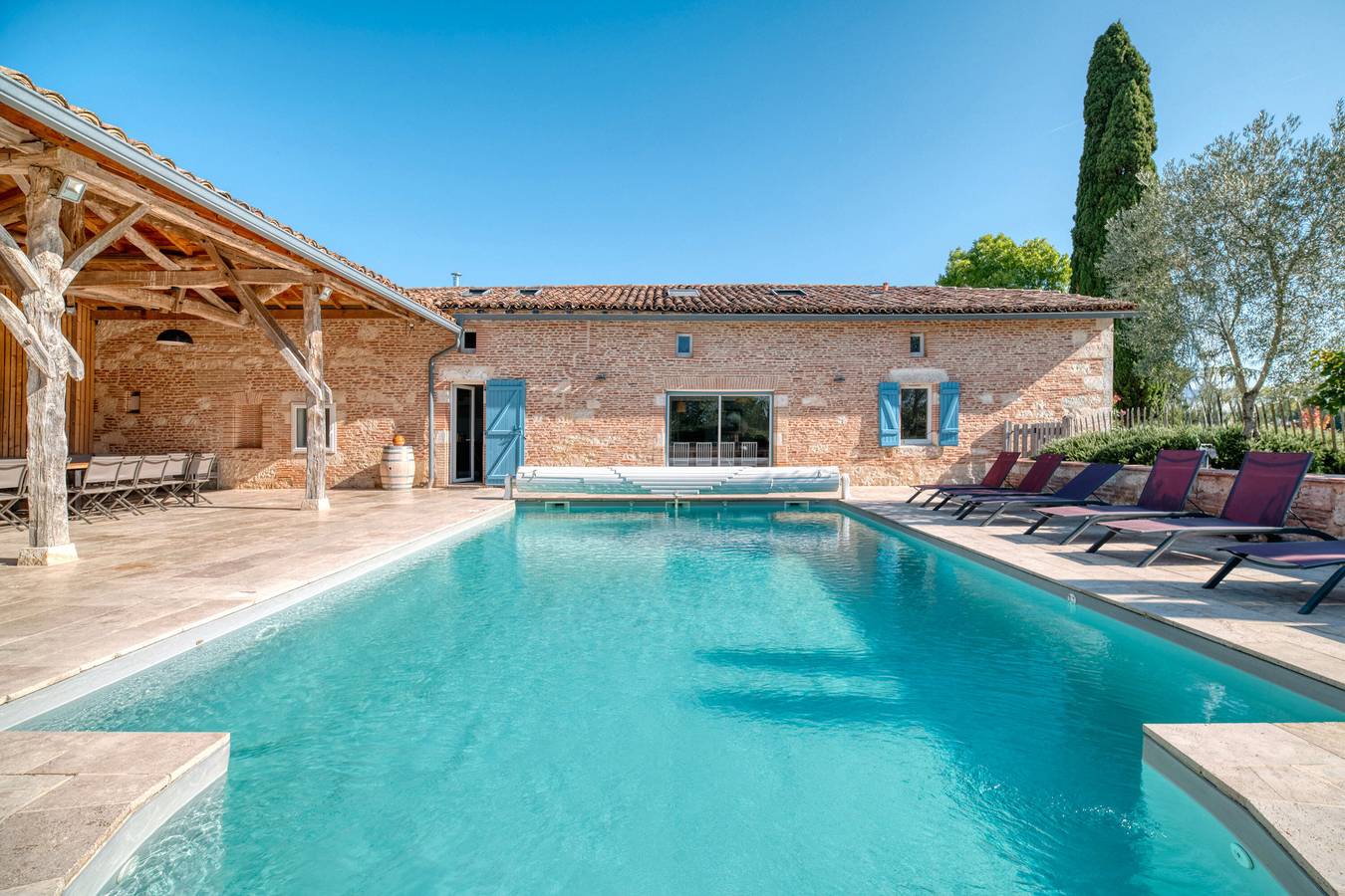 Villa Virginie Gîte 1 – Spacious Air-Conditioned House with Heated Pool and Spa in Faudoas, Tarn-et-Garonne