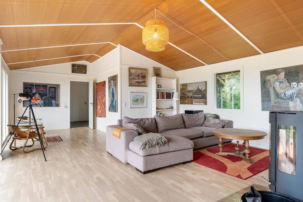 Ferienhaus mit Panoramaaussicht auf den Ringkøbing Fjord in Nørre Lyngvig, Hvide Sande