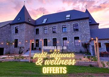 Gîte pour 4 personnes, avec sauna ainsi que vue et jardin dans Bomal