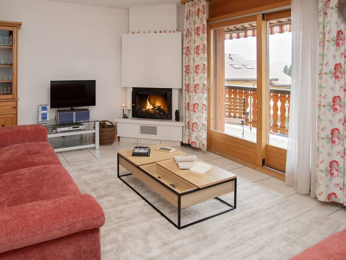 Gîte pour 4 personnes, avec balcon à Leytron