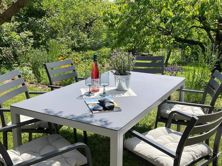 Ferienhaus für 7 Personen, mit Garten